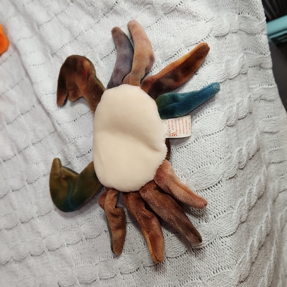 🕸Vintage Ty Beanie Baby Original Claude Tie Dye Crab 1996 - Picture 5 of 11
